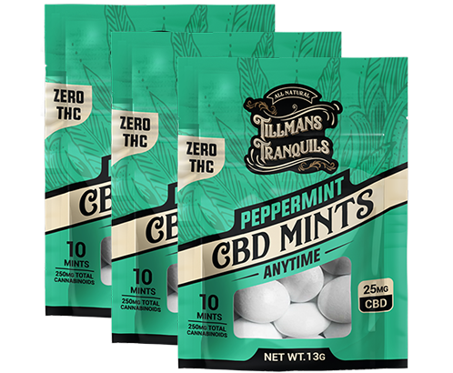 CBD Mints 25mg - No THC 3 pack