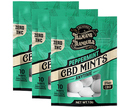 CBD Mints 25mg - No THC 3 pack