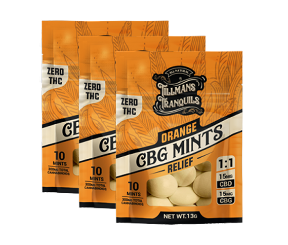 CBG Relief Mints - No THC pack 3