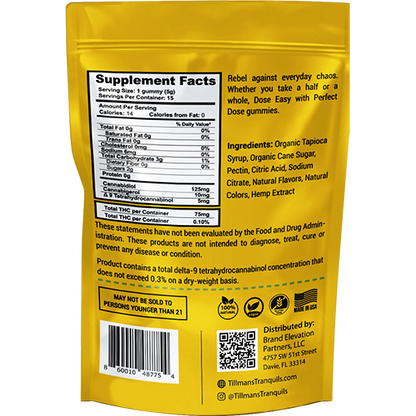 Pineapple Boost CBD CBG Gummies + THC 140mg Total