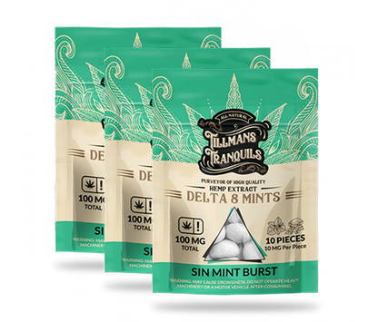 Sin Mint Burst Delta 8 THC Mints 3 pack