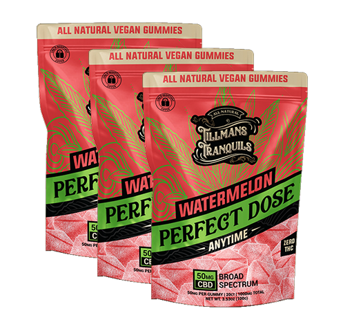 Watermelon CBD Gummies pack 3