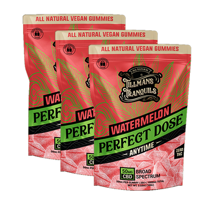 Watermelon CBD Gummies pack 3