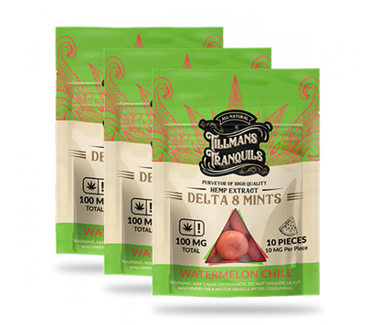 Watermelon Chill Delta 8 THC Mints 3 pack