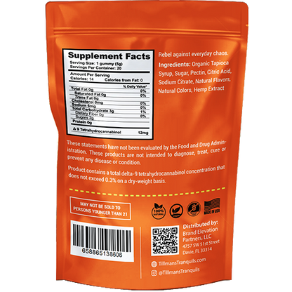 Agent Orange Strain Sativa Gummies - 240mg