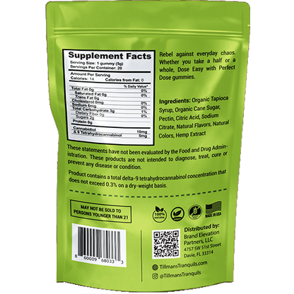 Green Apple 2:1 CBD:THC Gummies