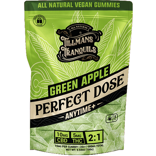 Green Apple 2:1 CBD:THC Gummies