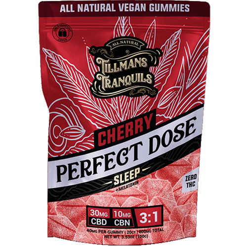 0 THC Melatonin Gummies with CBD & CBN - Cherry