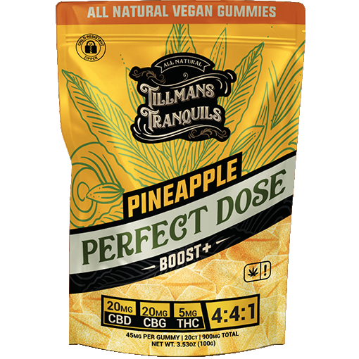 cbd boost pineapple gummies pineapple 4-4-1 ratio of cannabinoids