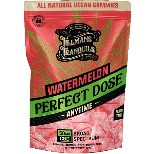 Watermelon 50mg CBD Gummies Broad Spectrum CBD